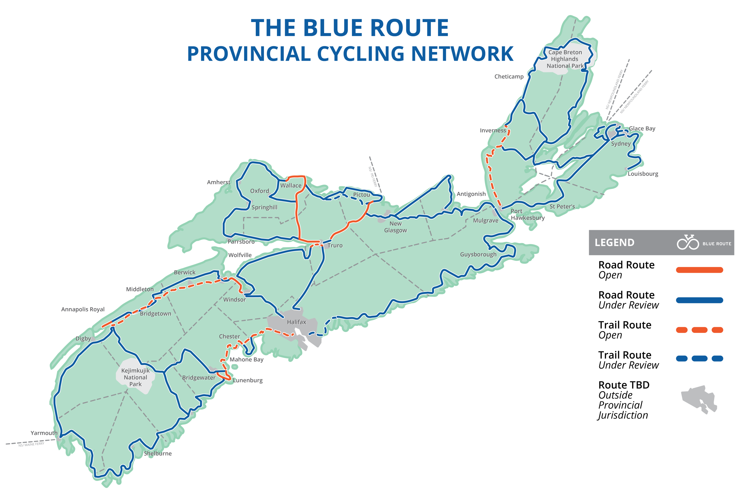 Interactive Blue Route Map